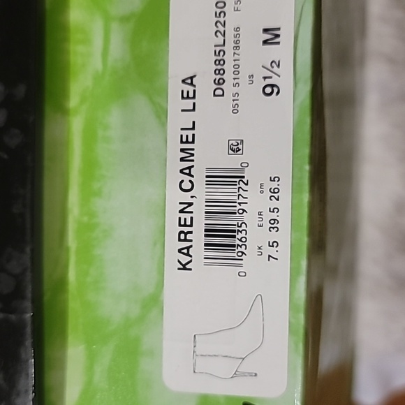 NIB Sam Edelman Camel Colored Leather Karen Bootie Size 9.5 - Picture 7 of 7